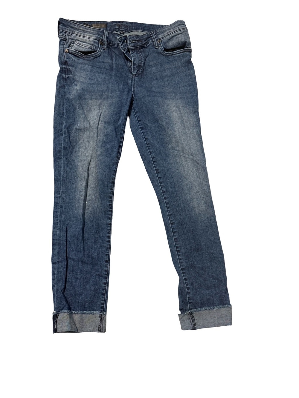 Kut from the Kloth Straight Leg Distressed Jeans Size 8